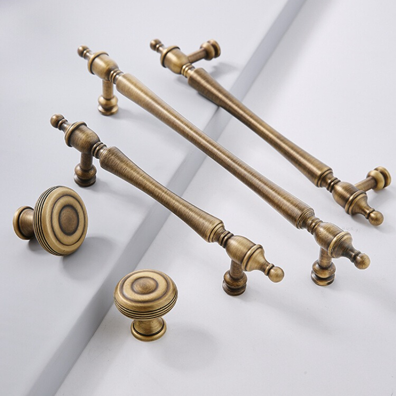 Furniture Hardware High End - 황동 캐비닛 핸들 중국어 복고풍 옷장