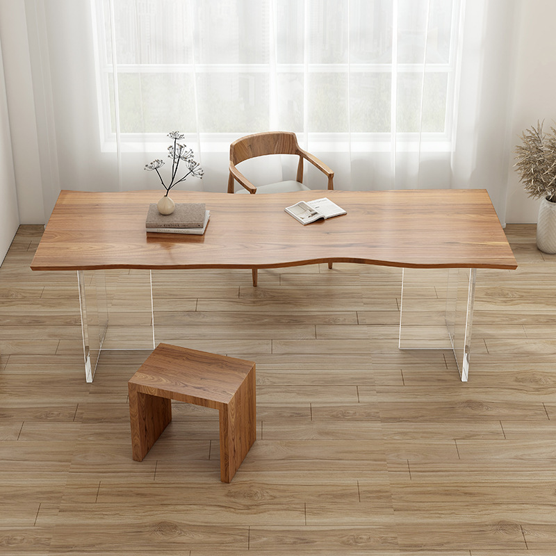 Home Furniture & Hardware Trading - 북유럽 고급 아크릴 단단한 나무 책상