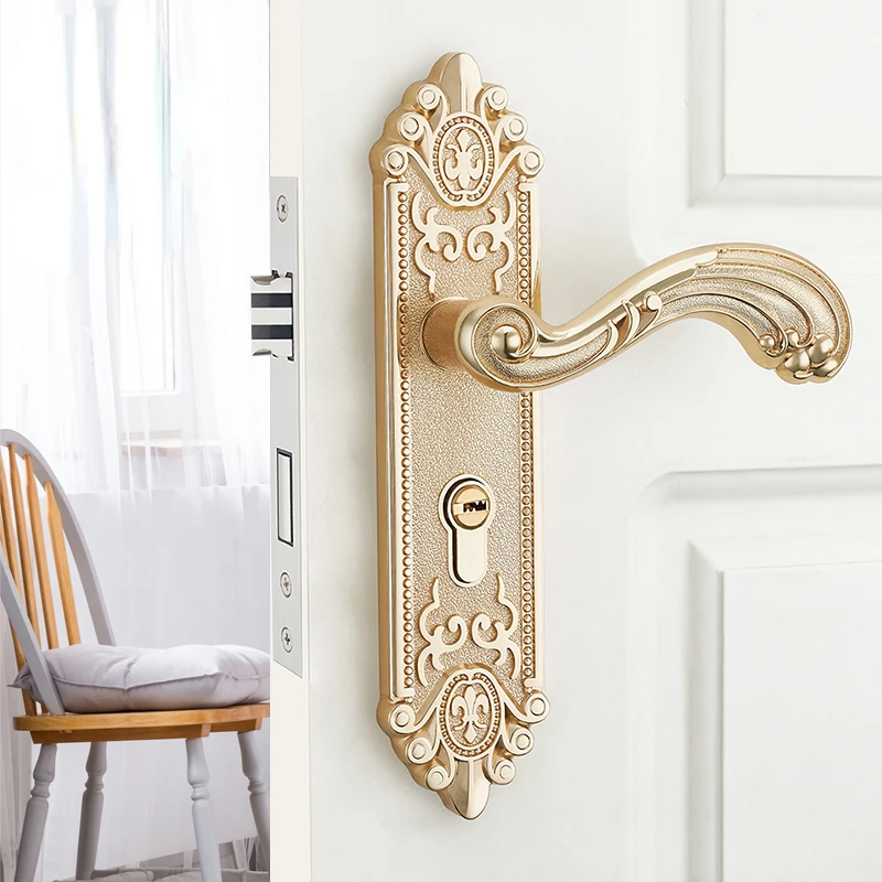 Furniture Hardware Handles - 유럽식 무소음 실내 도어 핸들 고급