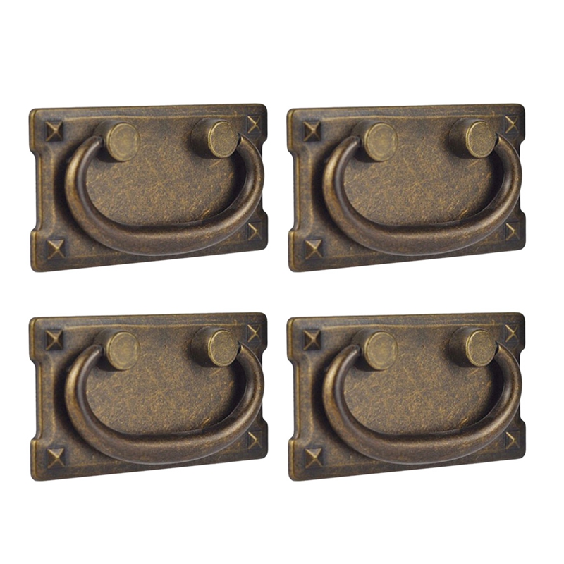 Furniture Hardware Design - 빈티지 골동품 청동 서랍 링 풀