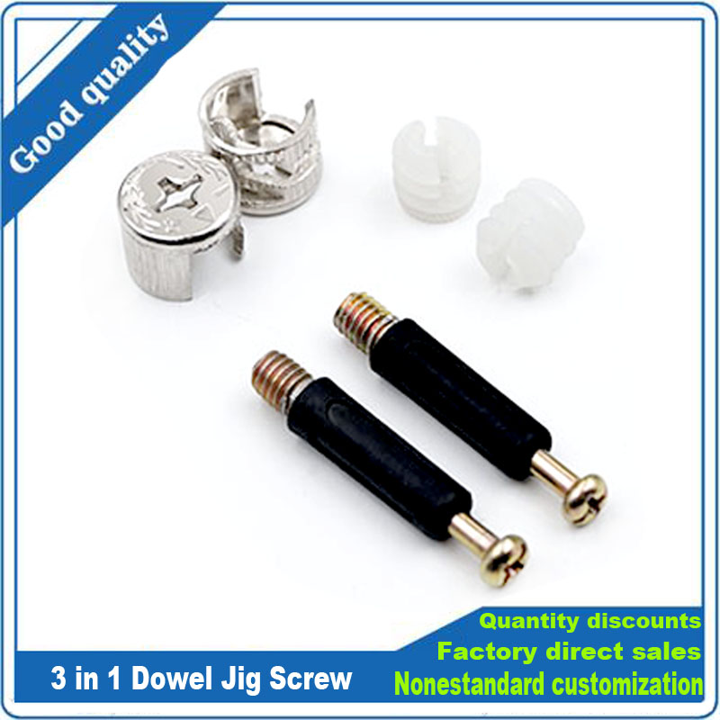 Furniture Hardware Screws - 3 in 1 다웰 지그 스크류