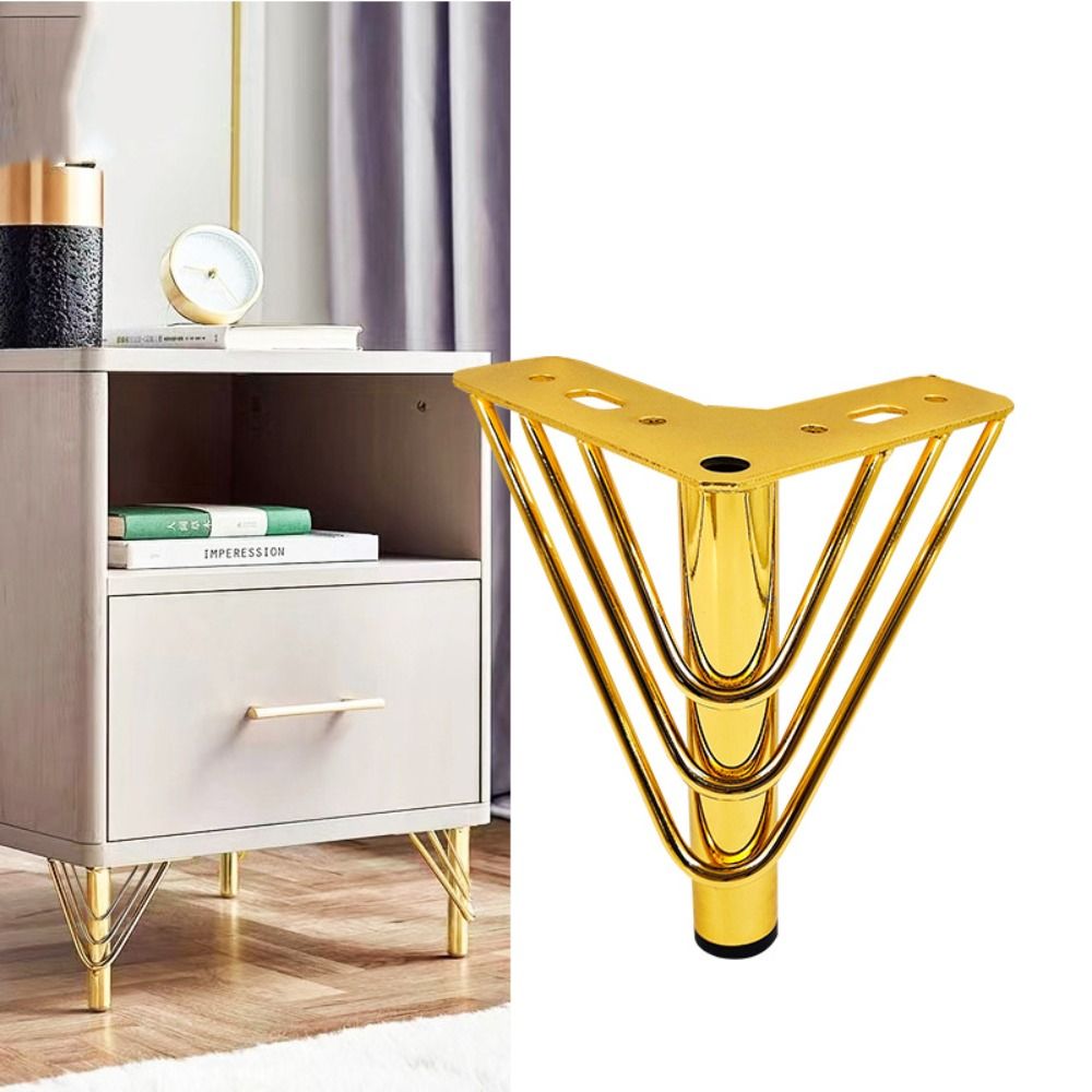 Furniture Hardware Material - 황금색 가구 다리 두꺼운 디자인 15cm