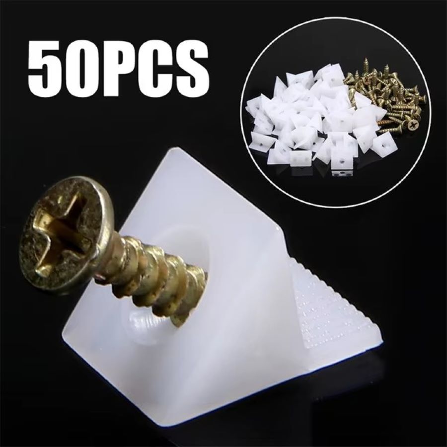 Furniture Hardware Screws - 50/100pcs 가구 서랍 바닥 수리 고정