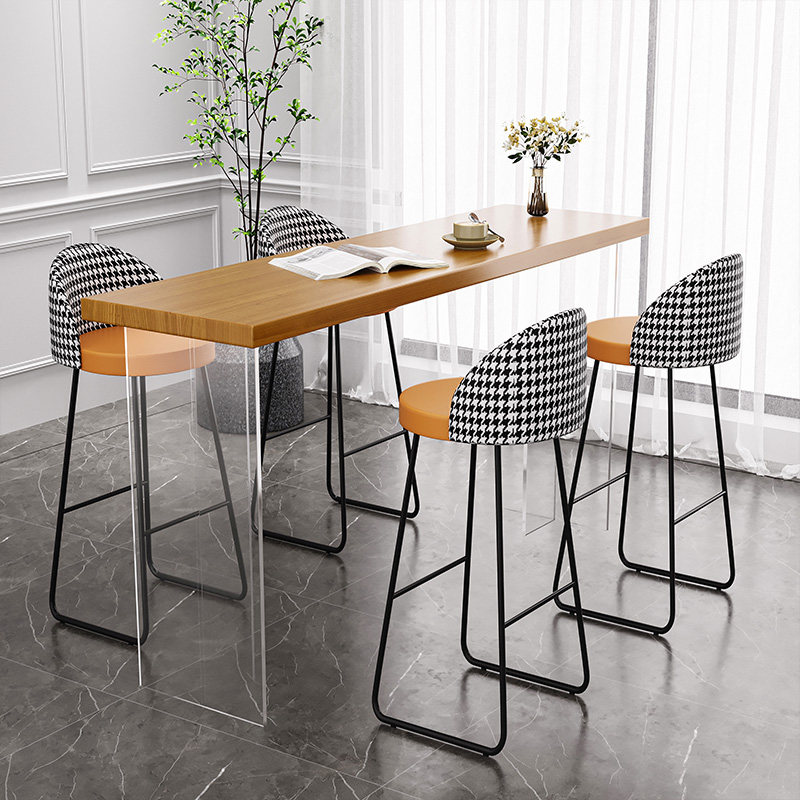 북유럽 아크릴 플로팅 원목 바 테이블 모던 미니멀리스트 - Home Furniture & Hardware Trading 리뷰 및 가격