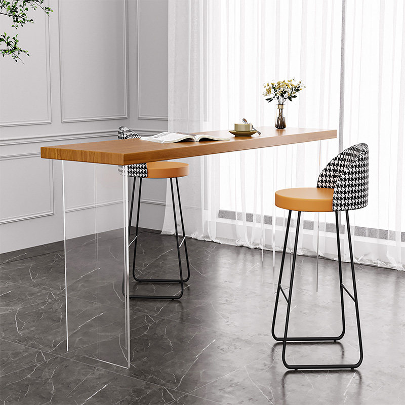 북유럽 아크릴 플로팅 원목 바 테이블 모던 미니멀리스트 - Home Furniture & Hardware Trading 리뷰 및 가격