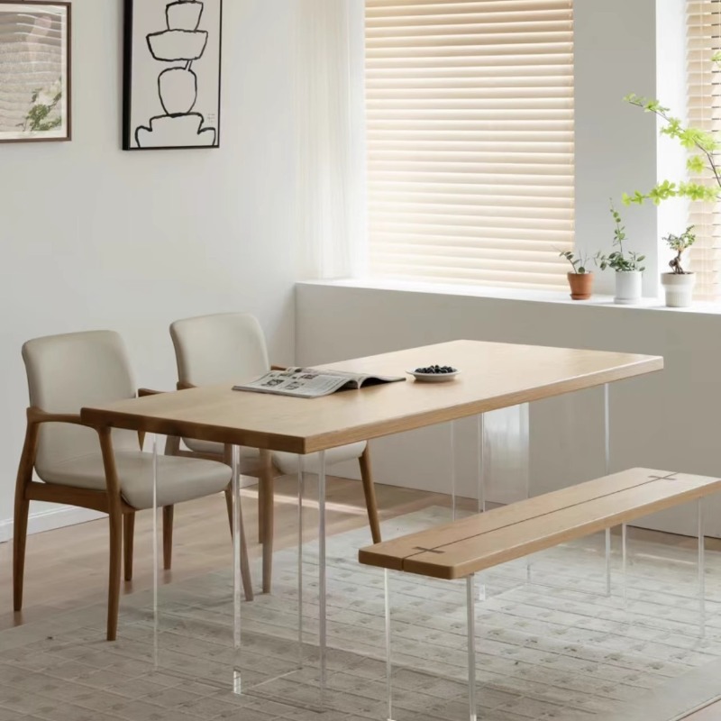 이탈리아 아크릴 원목 플로팅 테이블 현대적인 심플한 거 - Home Furniture & Hardware Trading 리뷰 및 가격