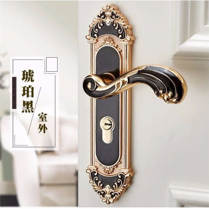 유럽 ​​스타일 무음 방문 손잡이 패션 인테리어 도어  - Furniture Hardware Handles 리뷰 및 가격
