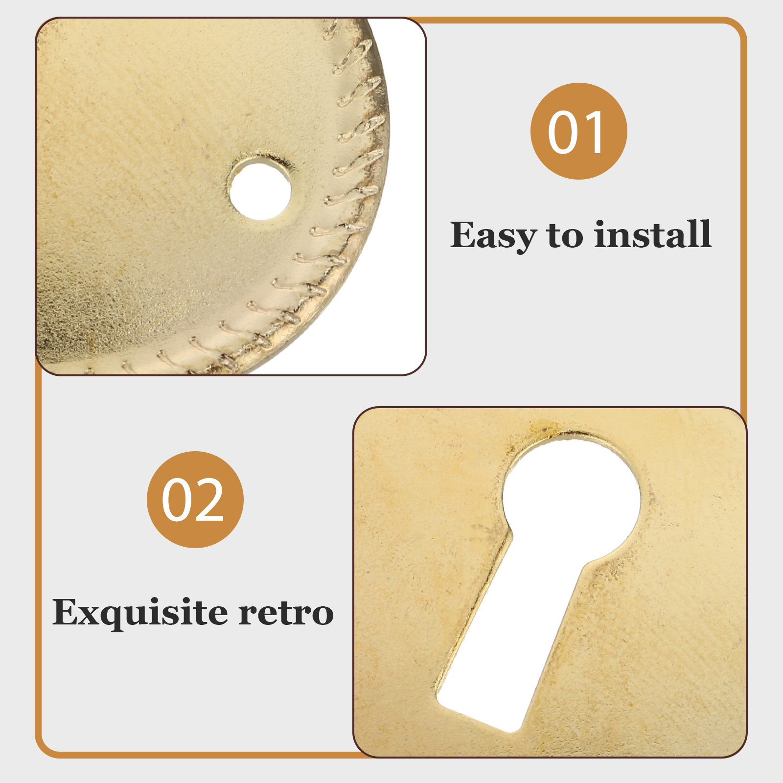 20Pcs 빈티지 타원형 키홀 커버 플레이트 캐비닛 도 - Furniture Hardware Parts 리뷰 및 가격