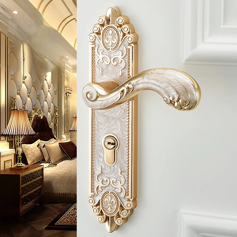 유럽식 무소음 실내 도어 핸들 고급 도난 방지 도어락  - Furniture Hardware Handles 리뷰 및 가격