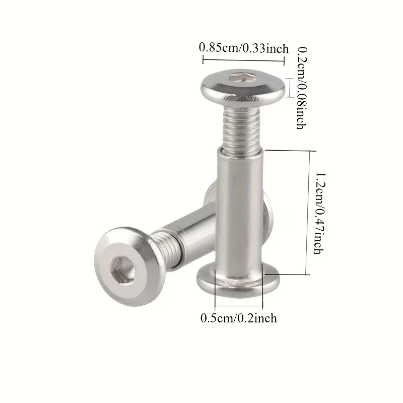 스테인레스 스틸 육각 너트 및 플랫 헤드 나사 세트,  - Furniture Hardware Screws 리뷰 및 가격
