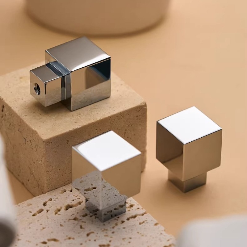 현대식 옷장 서랍 고급 사각형 은도금 캐비닛 작은 손잡 - Furniture Hardware High End 리뷰 및 가격
