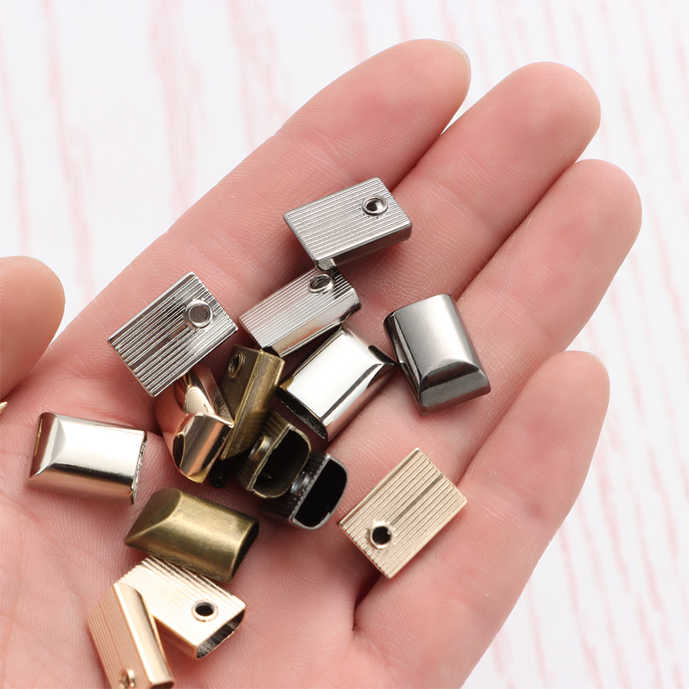 10pcs 금속 지퍼 스토퍼 지퍼 테일 클립 스톱 테일 - Furniture Hardware Connectors 리뷰 및 가격