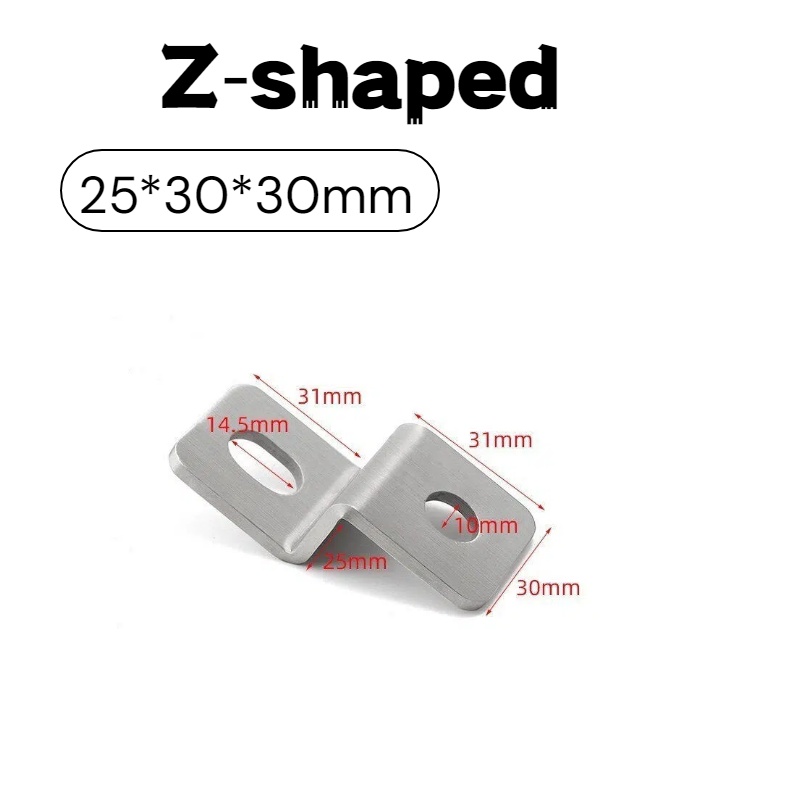 3mm 두께의 스테인레스 스틸 Z형 앵글 브래킷 오프셋 - Furniture Hardware Connectors 리뷰 및 가격