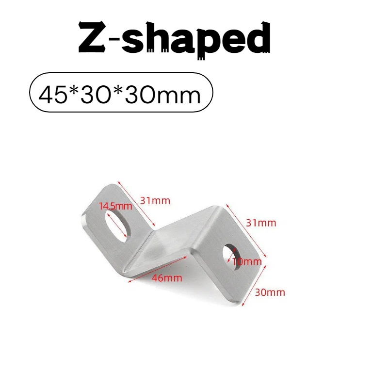 3mm 두께의 스테인레스 스틸 Z형 앵글 브래킷 오프셋 - Furniture Hardware Connectors 리뷰 및 가격