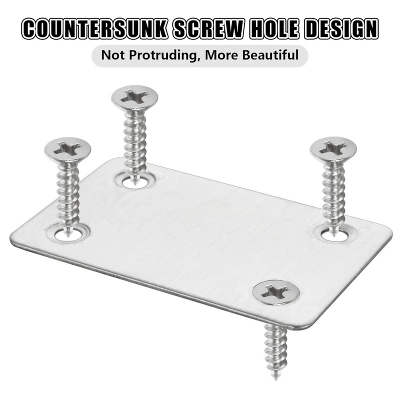스테인리스 스틸 직각 코너 브래킷 가구 연결 부품 목재 - Furniture Hardware Connectors 리뷰 및 가격