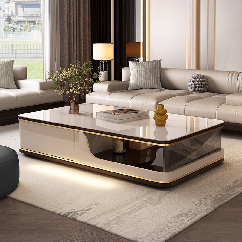 투명한 미적 커피 테이블 장식 거실 현대적인 미니멀리스 - Home Furniture & Hardware Trading 리뷰 및 가격