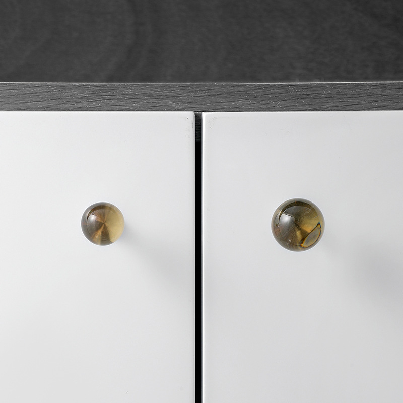 크리스탈 볼 손잡이 싱글 홀 황동 서랍 손잡이 유럽 스 - Furniture Hardware High End 리뷰 및 가격