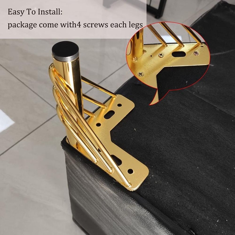골든 컬러 가구 다리 두꺼운 디자인 15cm 높이 가구 - Furniture Hardware Material 리뷰 및 가격