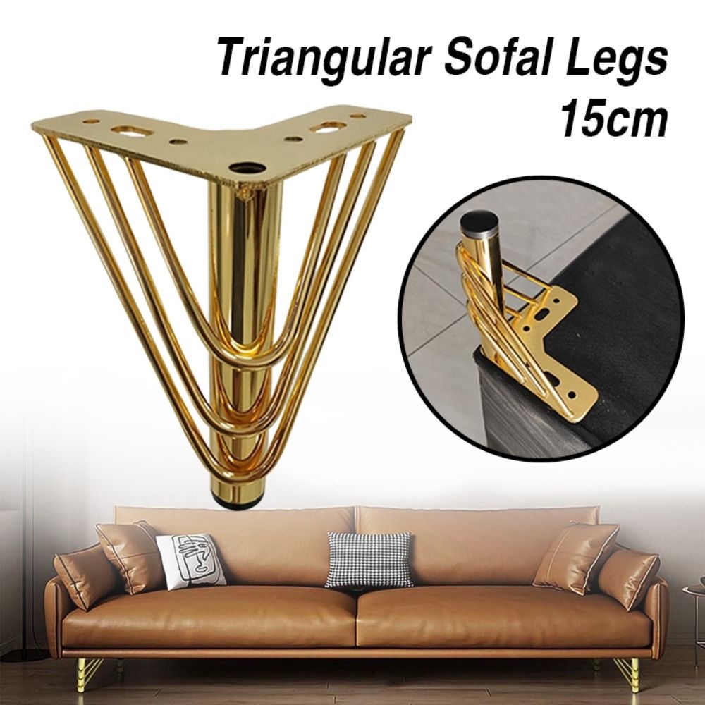 골든 컬러 가구 다리 두꺼운 디자인 15cm 높이 가구 - Furniture Hardware Material 리뷰 및 가격