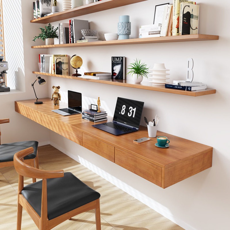 북유럽풍 원목 컴퓨터 책상 모던 침실 벽걸이형 책상 침 - Home Furniture & Hardware Trading 리뷰 및 가격