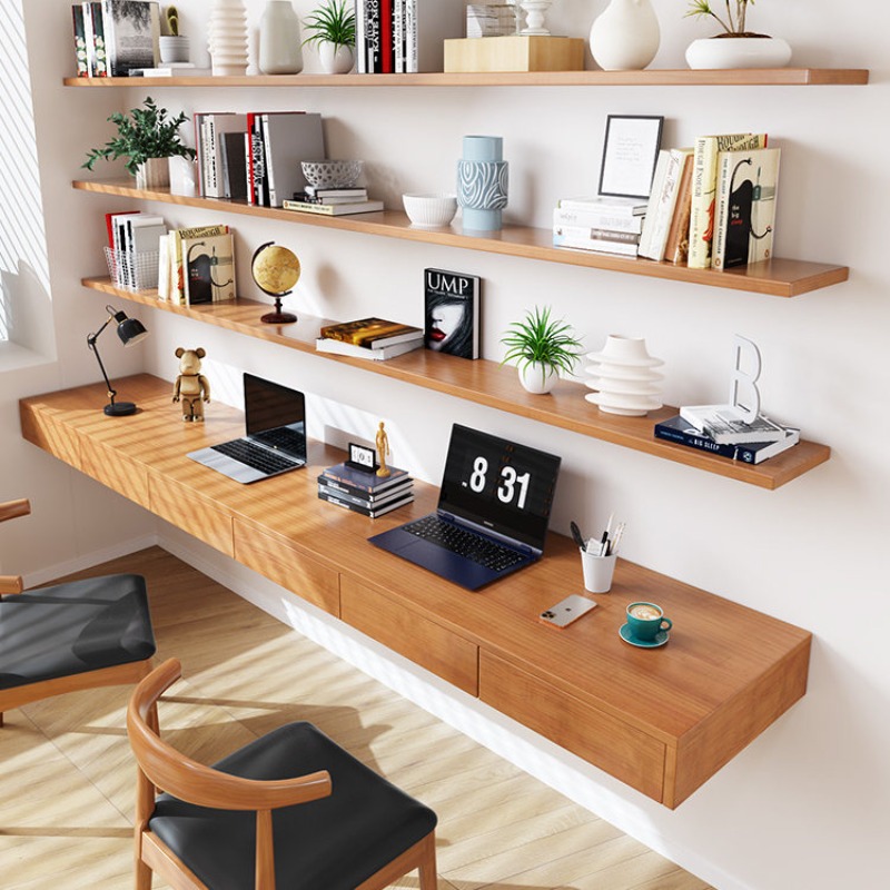 북유럽풍 원목 컴퓨터 책상 모던 침실 벽걸이형 책상 침 - Home Furniture & Hardware Trading 리뷰 및 가격