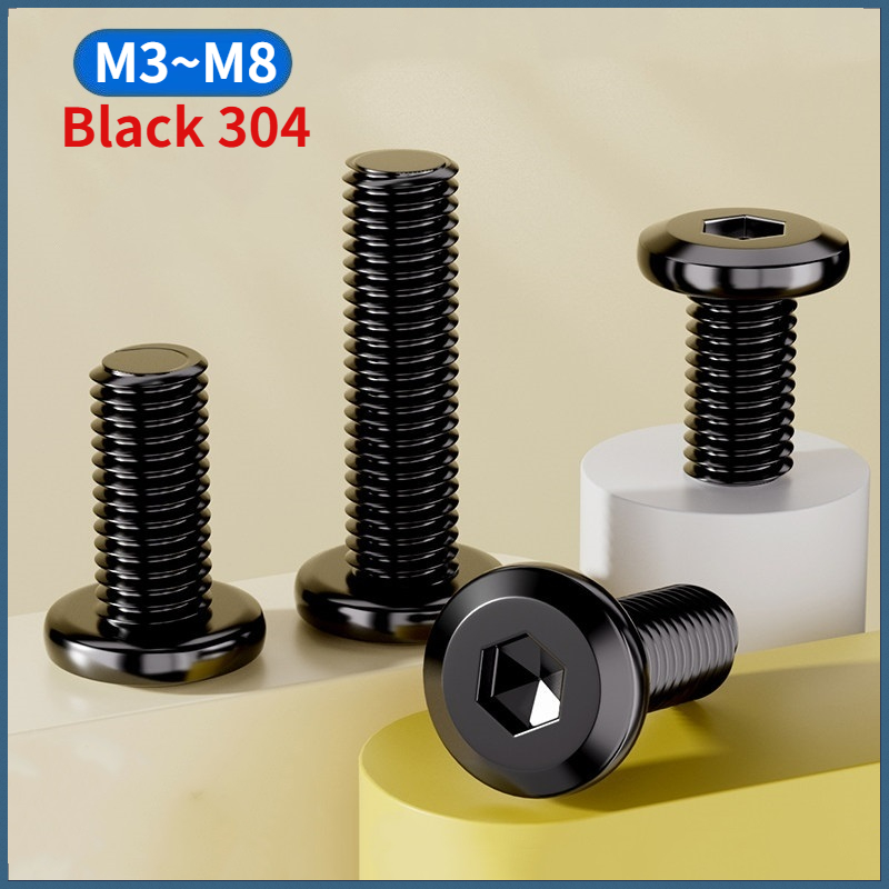 M3 M4 M5 M6 M8 블랙 304 스테인리스 스틸 - Furniture Hardware Connectors 리뷰 및 가격