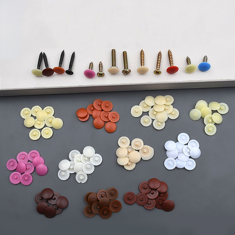 100/500/1000pcs 플라스틱 스크류 캡 커버  - Furniture Hardware Screws 리뷰 및 가격