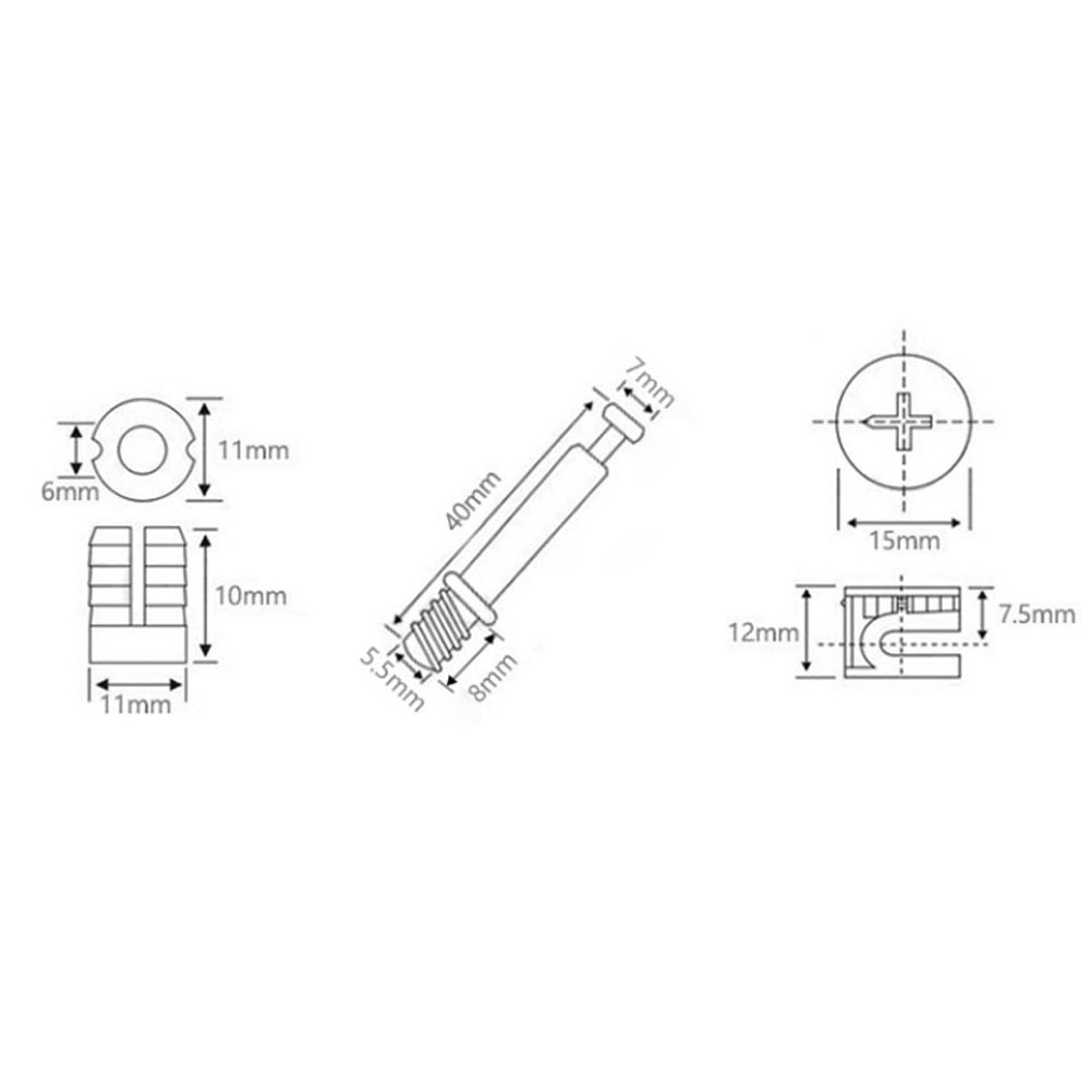 3 in 1 다웰 지그 스크류 가구 연결 하드웨어 세트 - Furniture Hardware Screws 리뷰 및 가격