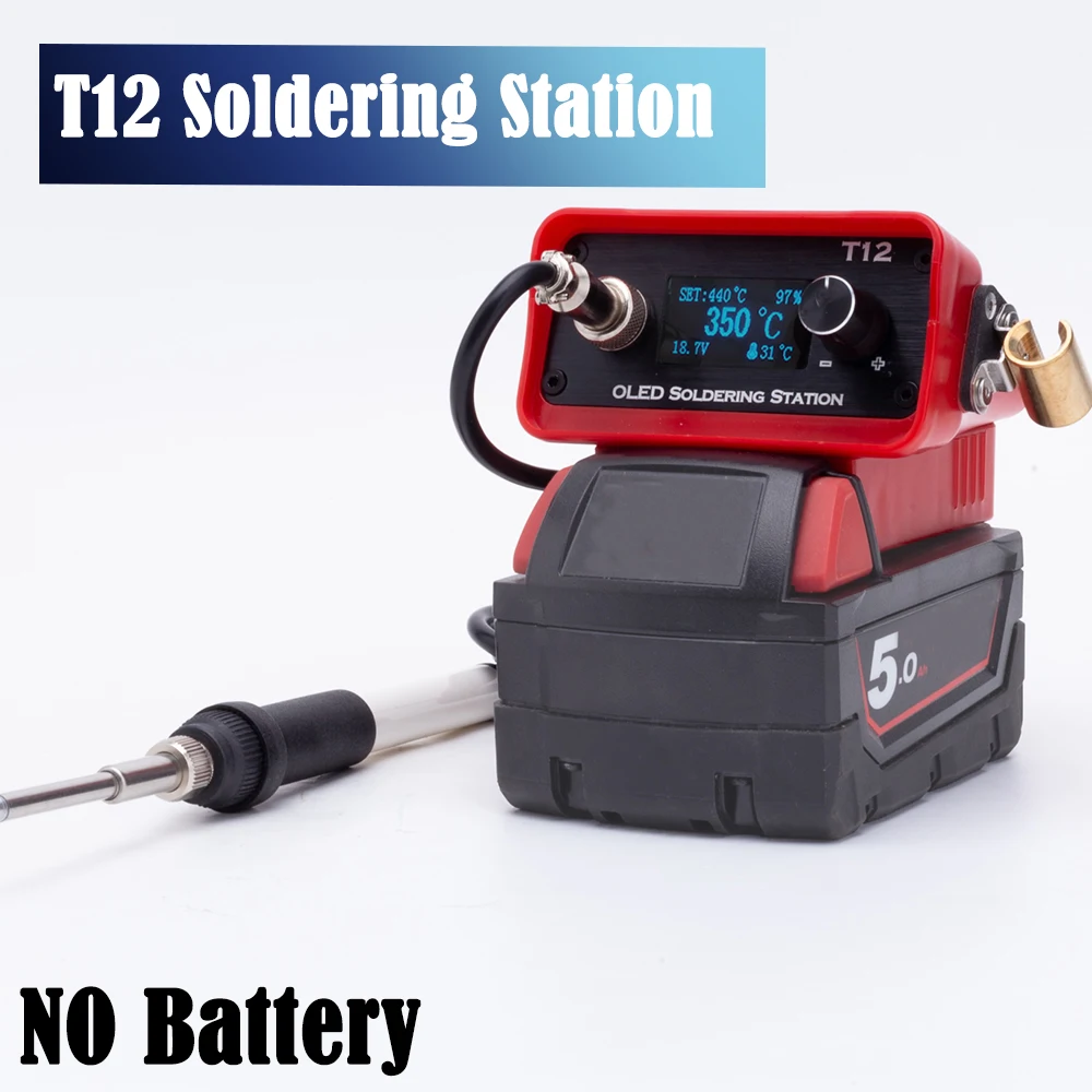 OLED T12 무선 납땜 인두 스테이션 밀워키 18V - Milwaukee Drill M12 Fuel 리뷰 및 가격