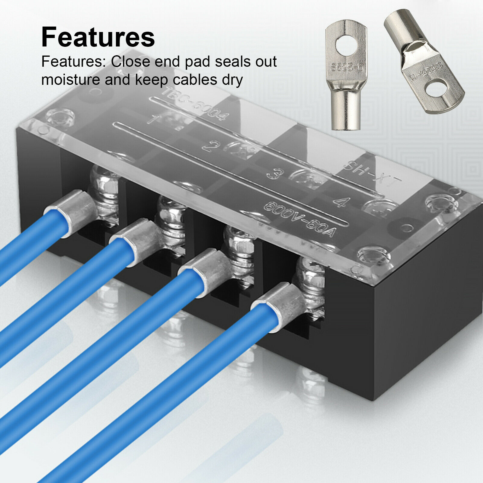 SC 베어 볼트 홀 주석 도금 구리 케이블 러그, 배터 - Furniture Hardware Connectors 리뷰 및 가격