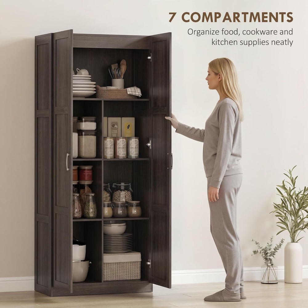HOMCOM 71인치 높이 주방 팬트리 캐비닛(조절 가 - Soft Close Hinge 리뷰 및 가격