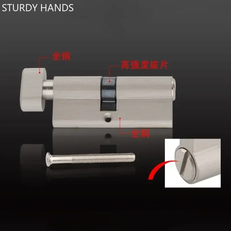 실내 단단한 나무 문 황동 열쇠가없는 잠금 코어 욕실  - Furniture Hardware Handles 리뷰 및 가격