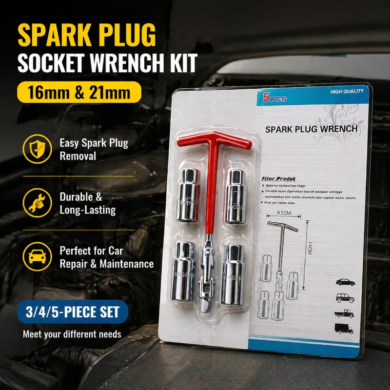 16mm 21mm 스파크 플러그 소켓 렌치 자동 엔진  - Furniture Hardware Connectors 리뷰 및 가격