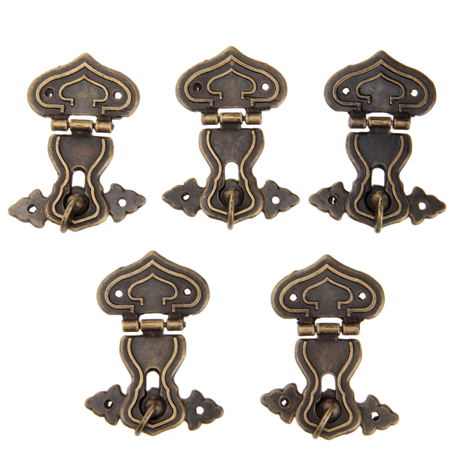 골동품 금속 자물쇠 장식 걸쇠 후크 선물 나무 보석 상 - Furniture Hardware Screws 리뷰 및 가격