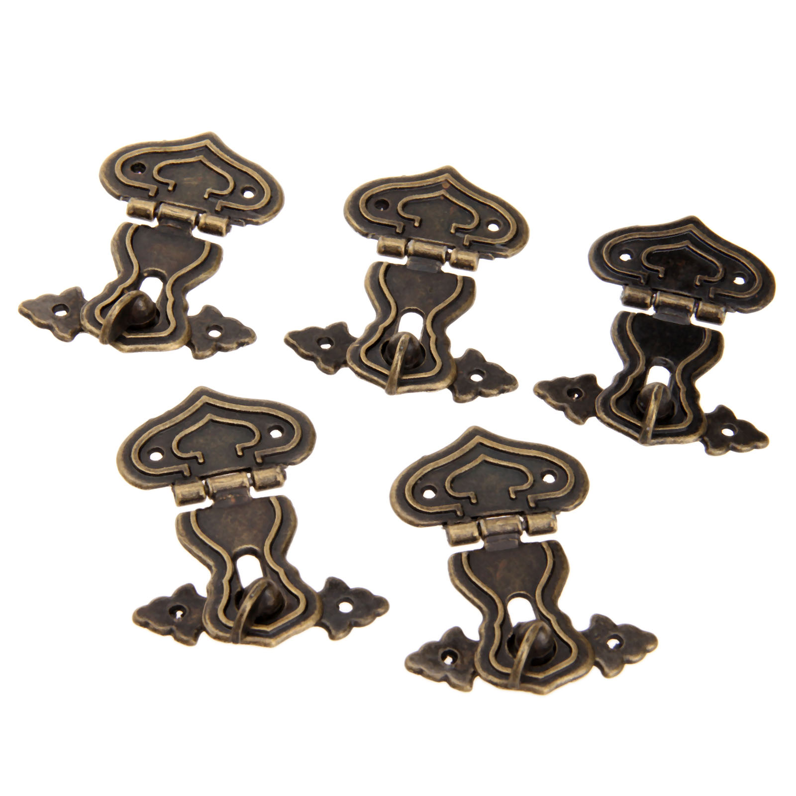 골동품 금속 자물쇠 장식 걸쇠 후크 선물 나무 보석 상 - Furniture Hardware Screws 리뷰 및 가격