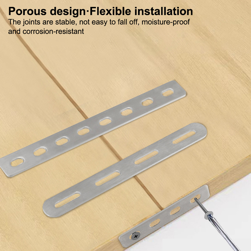 스테인레스 스틸 플랫 코너 브래킷 수리용 연결판 수리  - Furniture Hardware Connectors 리뷰 및 가격
