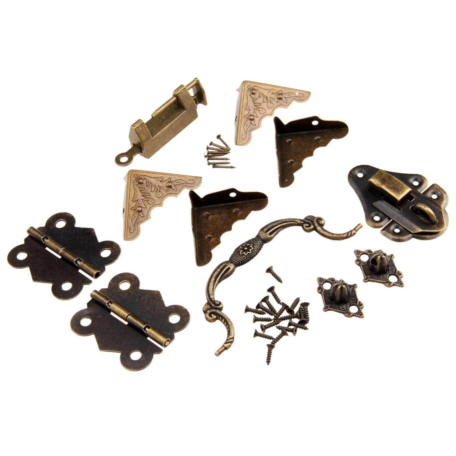 9 개/대 가구 피팅 중국어 황동 하드웨어 골동품 나무 - Furniture Hardware Handles 리뷰 및 가격