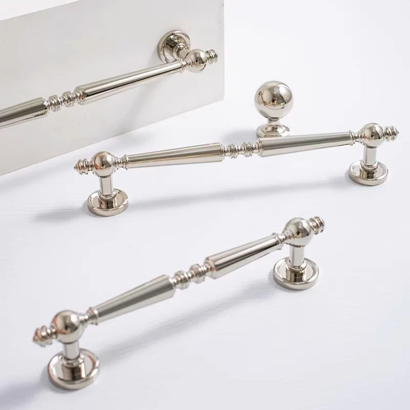 프랑스 앤틱 캐비닛 도어 핸들 티타늄 실버 고급 침실  - Furniture Hardware High End 리뷰 및 가격