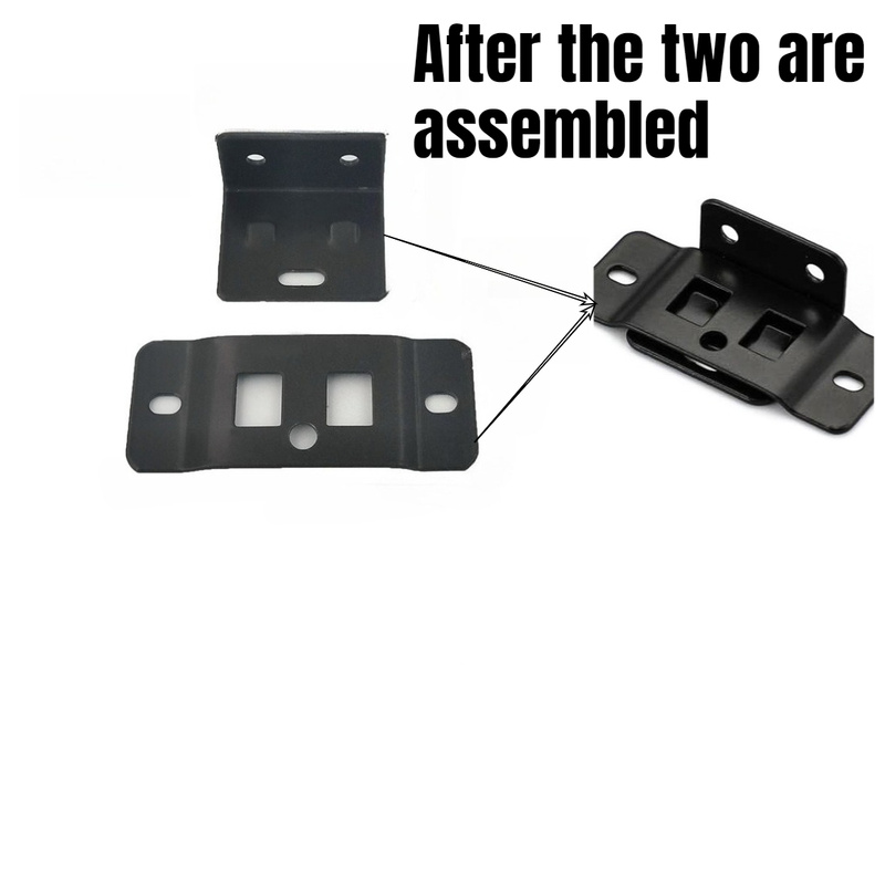 4세트 2-in-1 금속 고정 클립, L자형 90 °  - Furniture Hardware Connectors 리뷰 및 가격